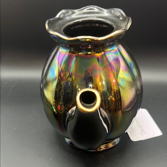Iridescent Gold and Black Teapot - Picture 10 of 11